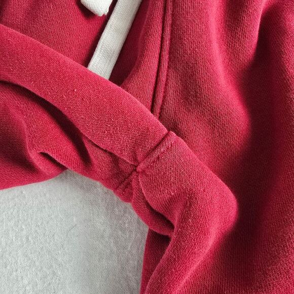 Hollister Women's Spellout Pull On Red Tapered Sweatpants Medium Lounge Y2K‎ - Picture 8 of 11